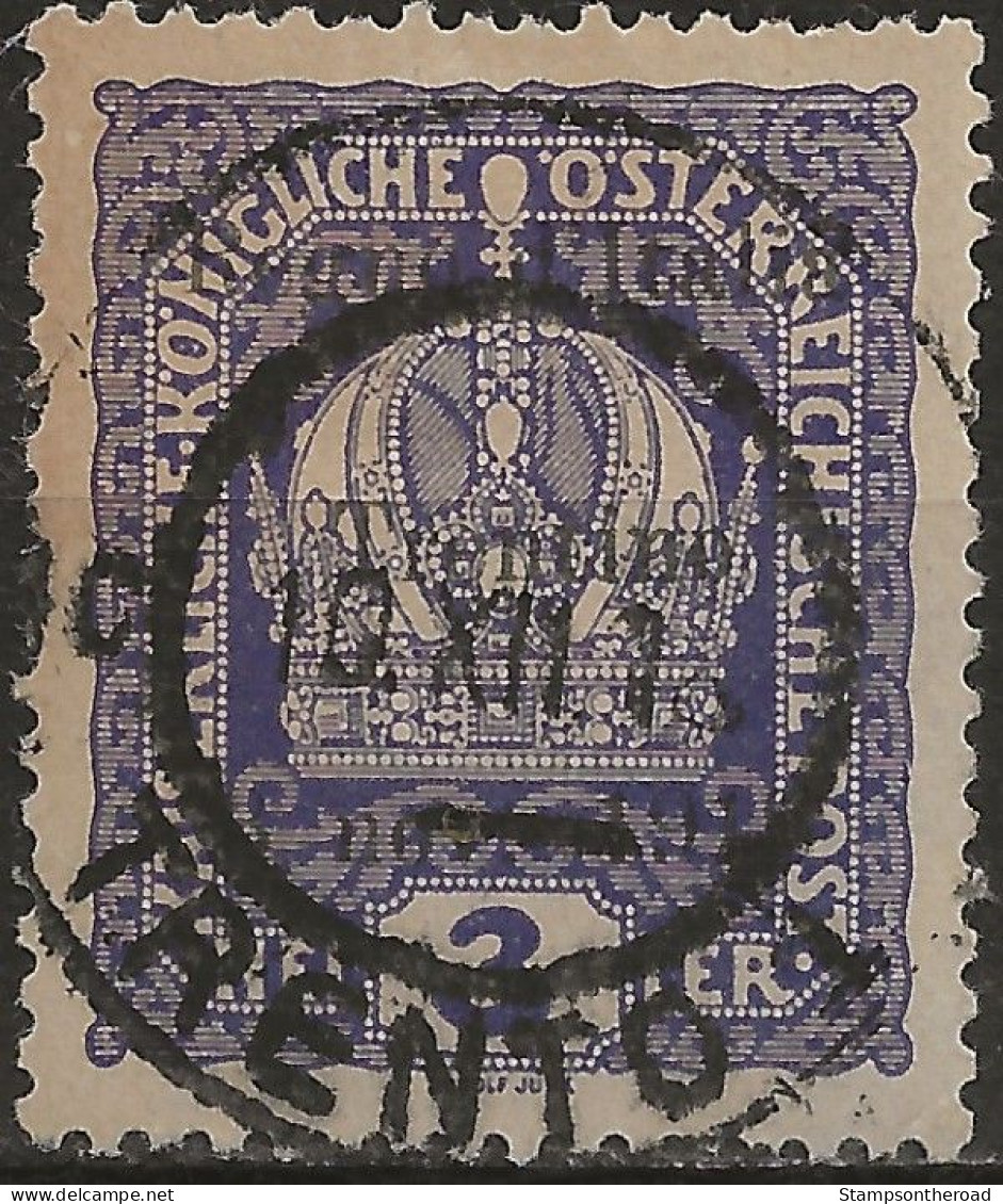 TRAA1U - 1918 Terre Redente - Trentino-Alto Adige, Sass. Nr. 1, Francobollo Usato Per Posta °/ - Trentin