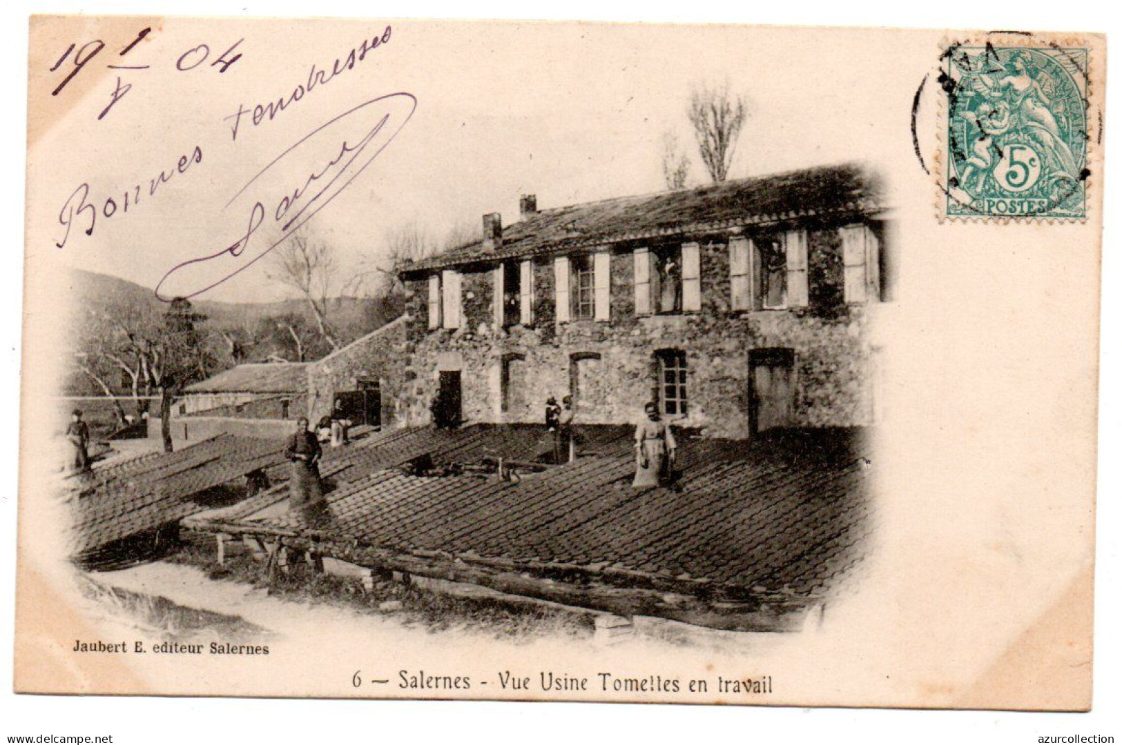 Vue Usine Tomelles En Travail - Salernes