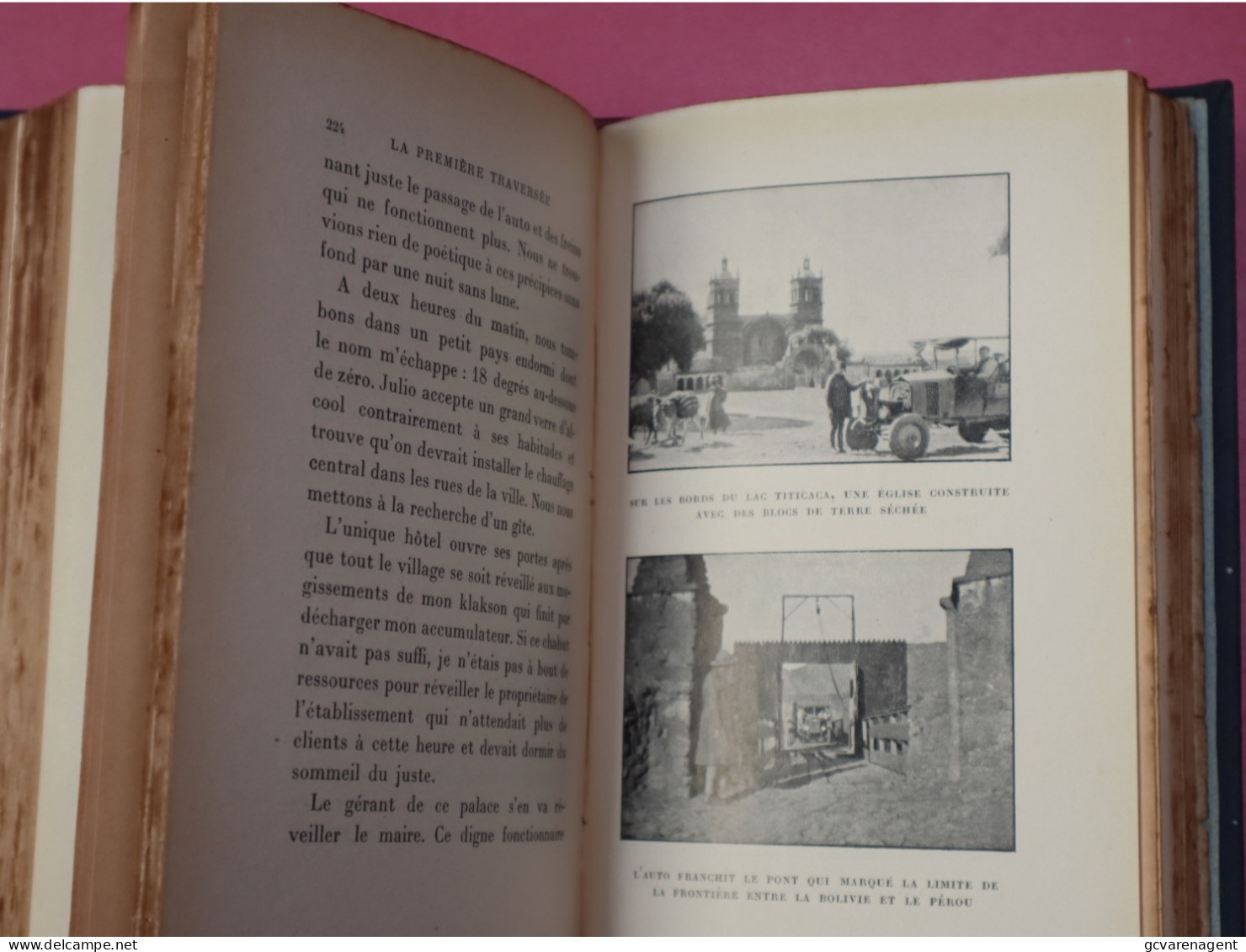 LA PREMIERE TRAVERSEE DE L'AMERIQUE DU SUD EN AUTOMOBILE  PAR ROGER COURTEVILLE 1930  BON ETAT  295 PAGES