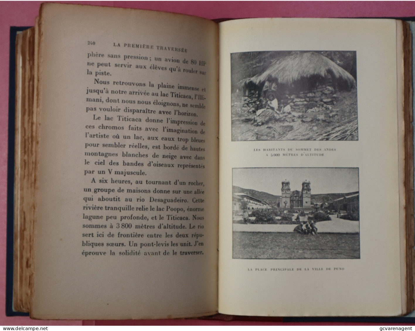 LA PREMIERE TRAVERSEE DE L'AMERIQUE DU SUD EN AUTOMOBILE  PAR ROGER COURTEVILLE 1930  BON ETAT  295 PAGES