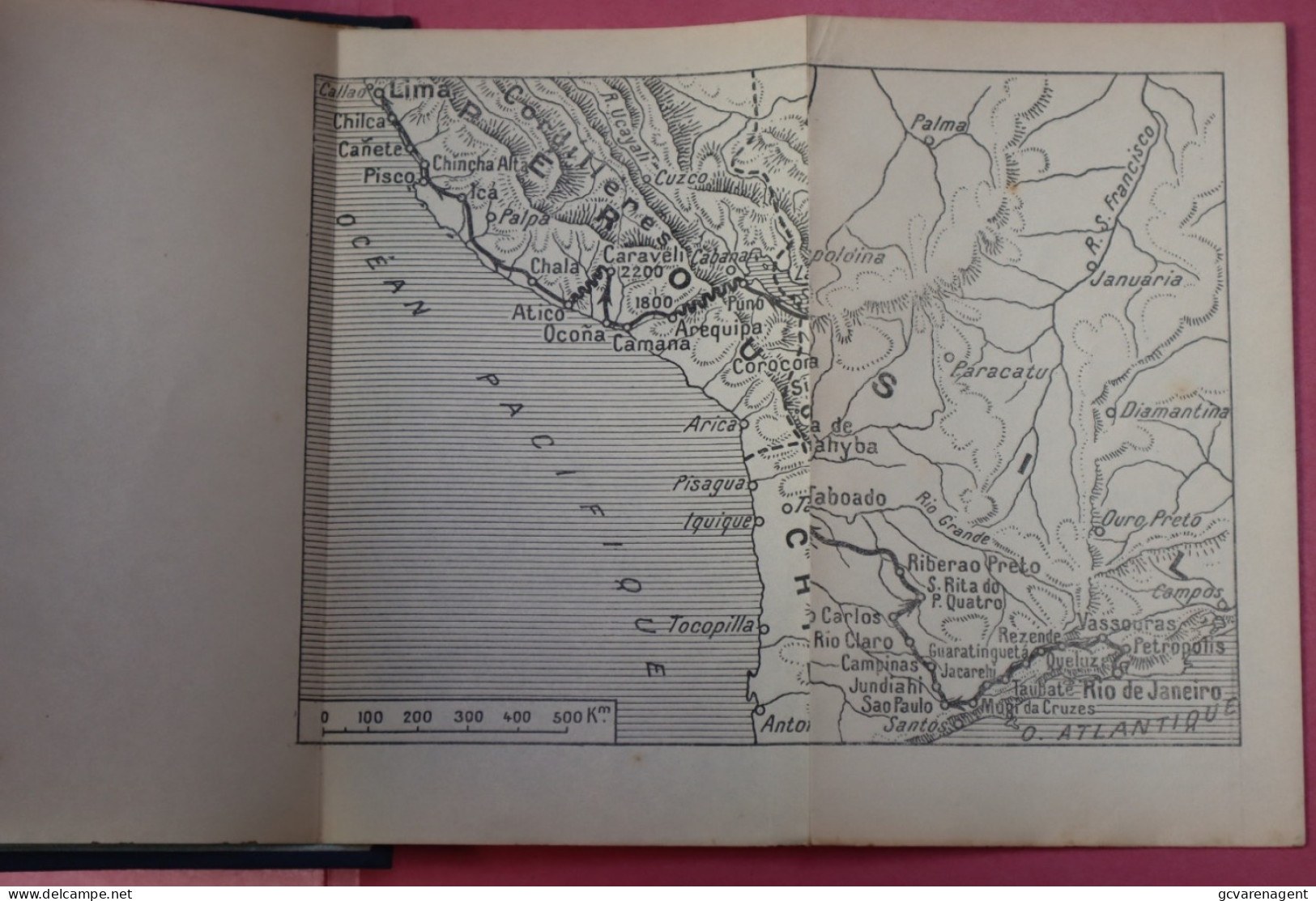 LA PREMIERE TRAVERSEE DE L'AMERIQUE DU SUD EN AUTOMOBILE  PAR ROGER COURTEVILLE 1930  BON ETAT  295 PAGES