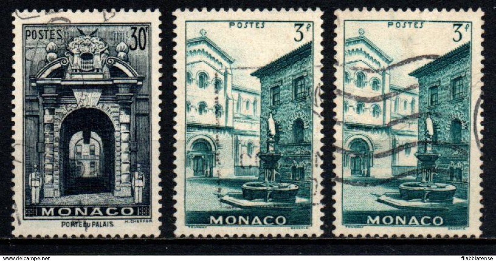 1951 - Monaco 369 X 2 + 370 Turistica        ---- - Used Stamps