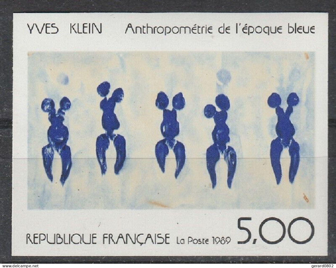 FRANCE - Non Dentelé - N°2561 ** - Yves KLEIN - Série Artistique - 1981-1990