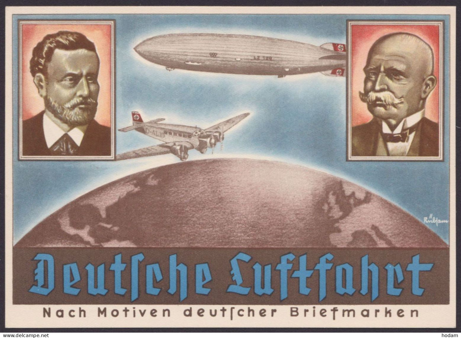 PP142, C4, O, "Olympia-Werbeschau Dresden", 1936, "Dt. Luftfahrt", Pass. SSt. - Entiers Postaux Privés