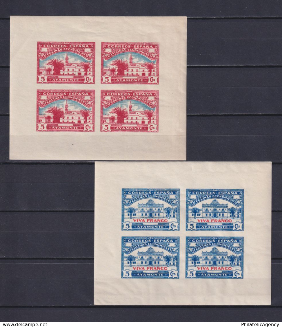 SPAIN 1930, Fiscal Stamps, Sheetlets, MH - Revenue Stamps