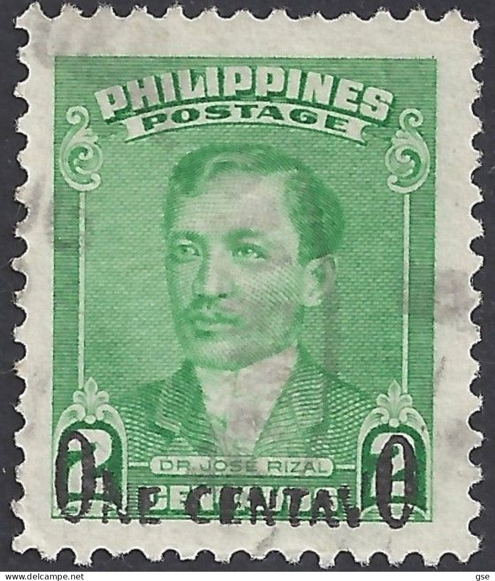 FILIPPINE 1950 - Yvert 376° - Soprastampato | - Philippinen