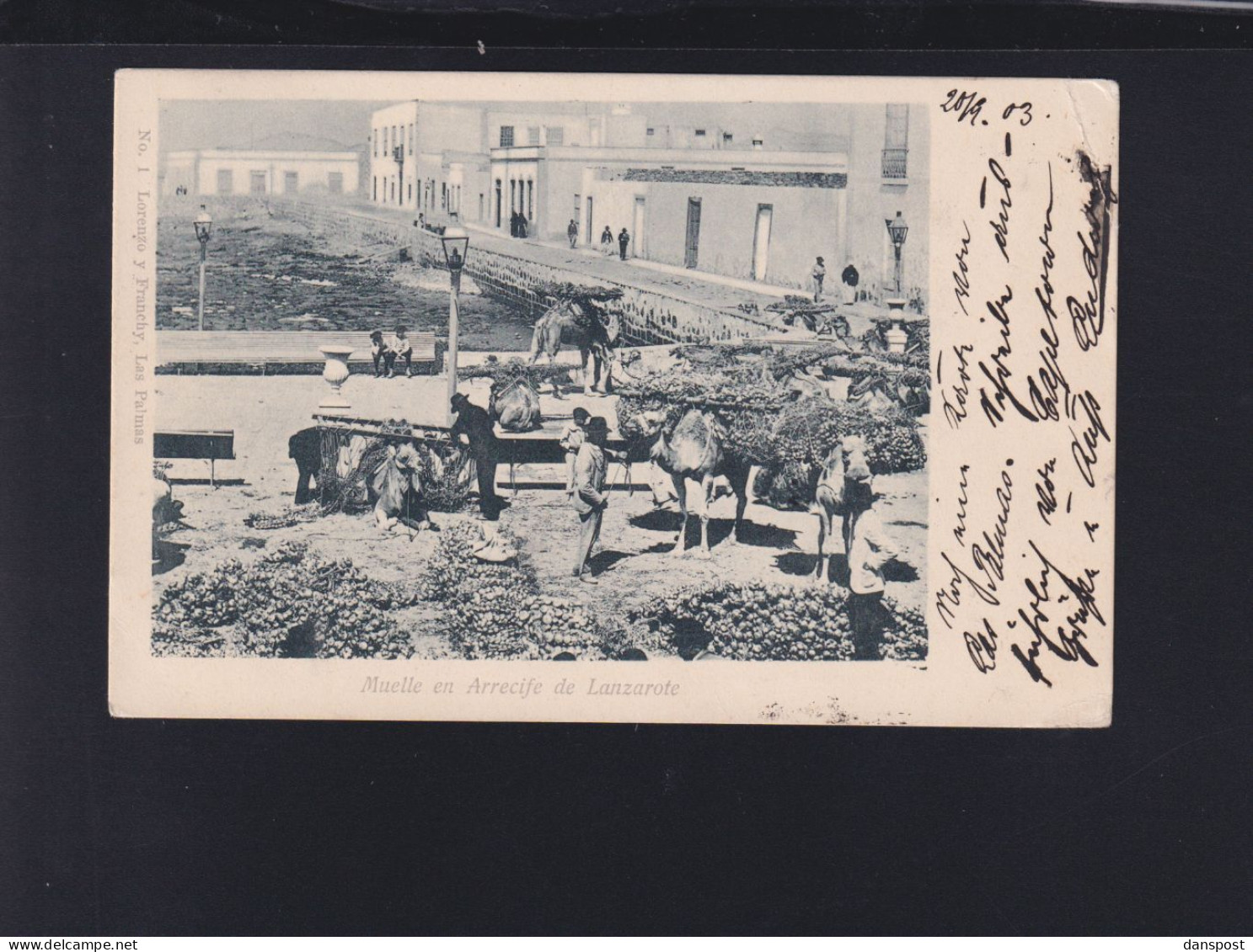 Spanien Espana AK Muelle En Arrecife De Lanzarote 1903 - Lanzarote