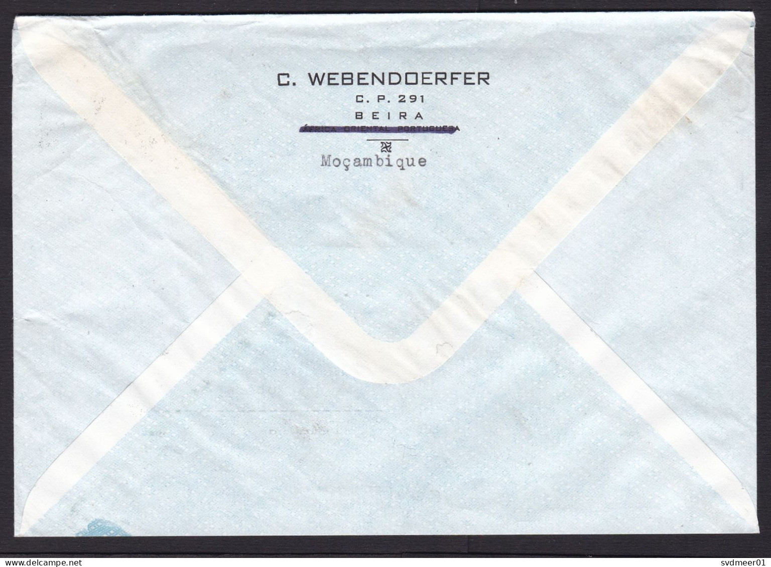 Mozambique: Cover To Germany, 1975, 4 Stamps, Overprint Independence, Sailing Ship Race (1 Stamp Damaged) - Mozambique