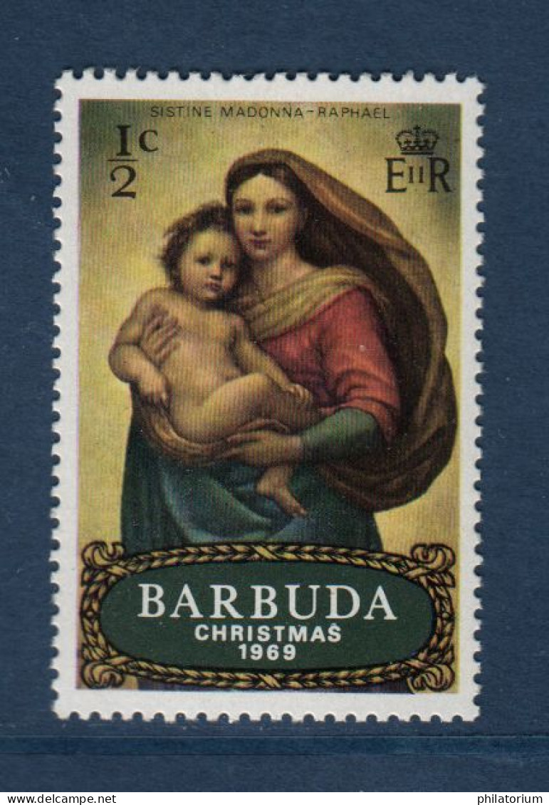 Barbuda, **, Yv 38, Mi 38, SG 38, "Madone" Chapelle Sixtine, Raphaël, 1513-14, - Antigua Et Barbuda (1981-...)