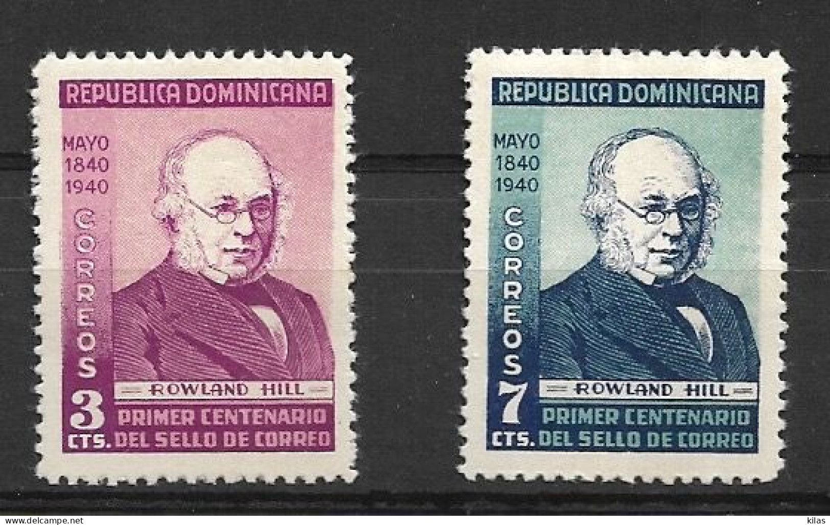 DOMINICANA 1940 Sir Rowland Hill MNH - Rowland Hill