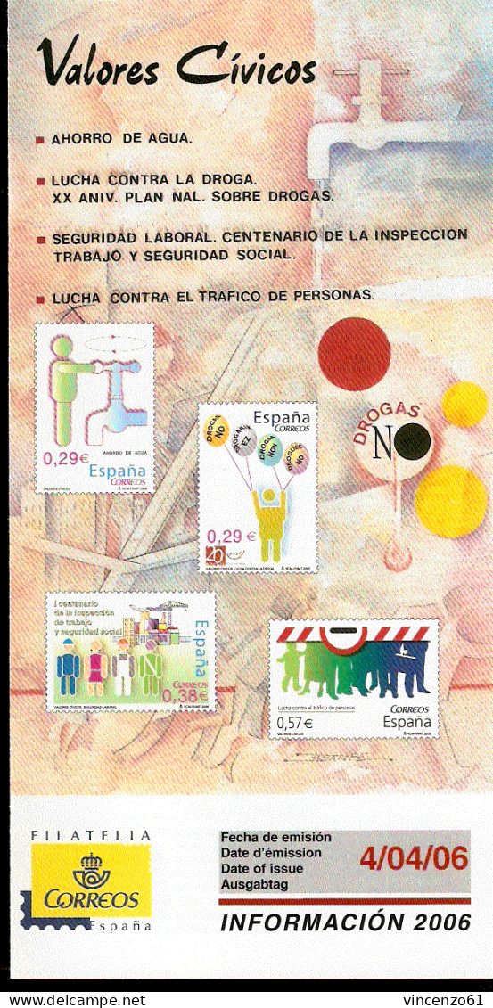 2006 Bollettino Bulletin Espana  Valores Cvicos - Drugs