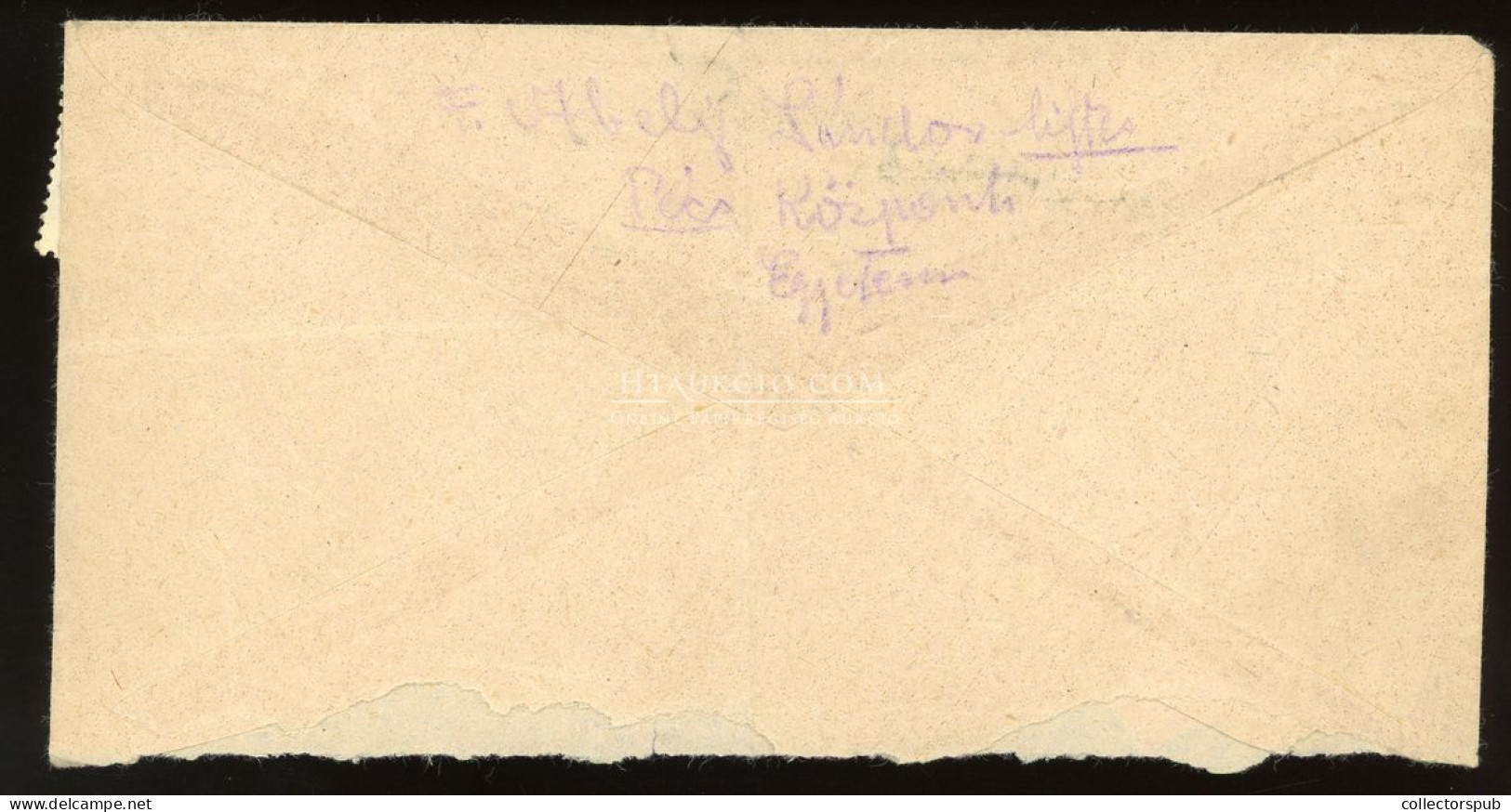 PÉCS 1951. Belföldi Expressz Légi Levél Budapestre! - Lettres & Documents