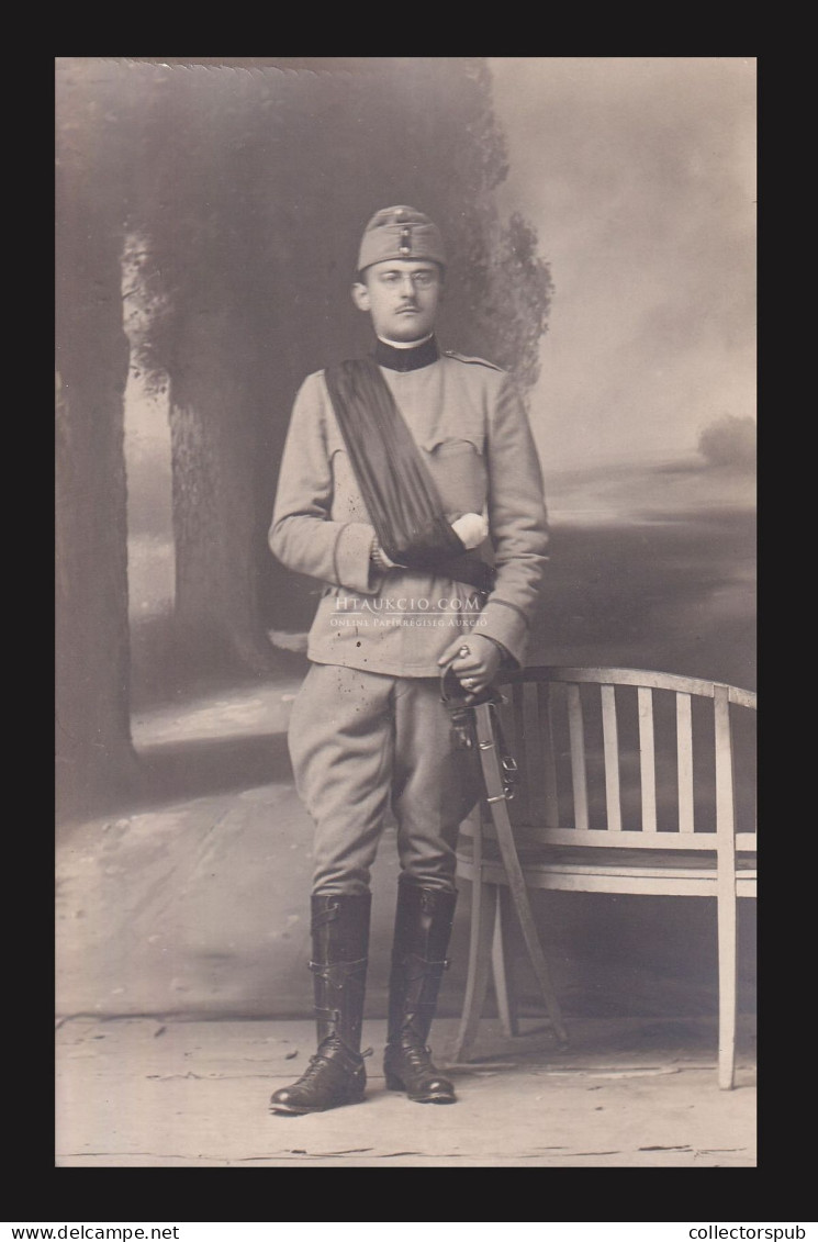KATONA 1915. Ca. Fotós Képeslap, Zágráb - Krieg, Militär