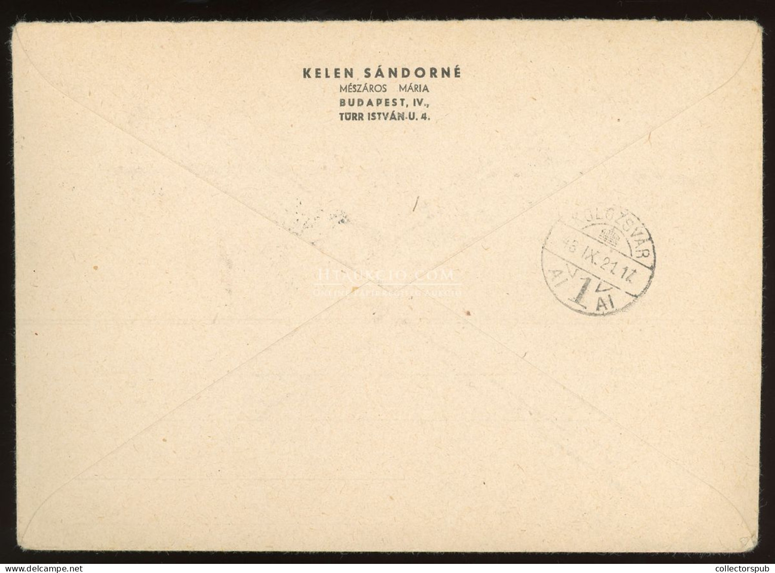 BUDAPEST 1943. Ajánlott Levél Kolozsvárra, Palotás Levelezés - Lettres & Documents