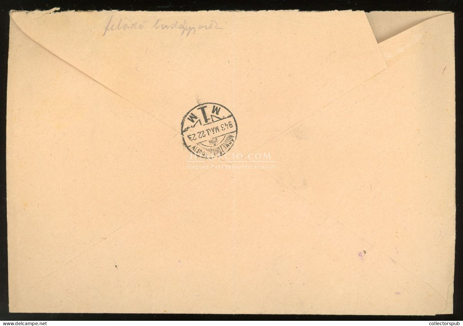 VÁSÁRHELYKUTAS 1943. Dekoratív Ajánlott Levél Hódmezővásárhelyre - Lettres & Documents