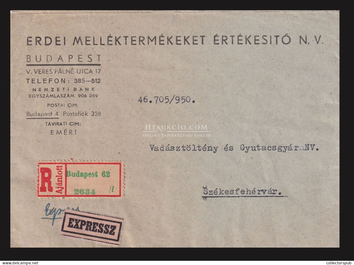1951. 3db érdekes Expressz Levél - Lettres & Documents