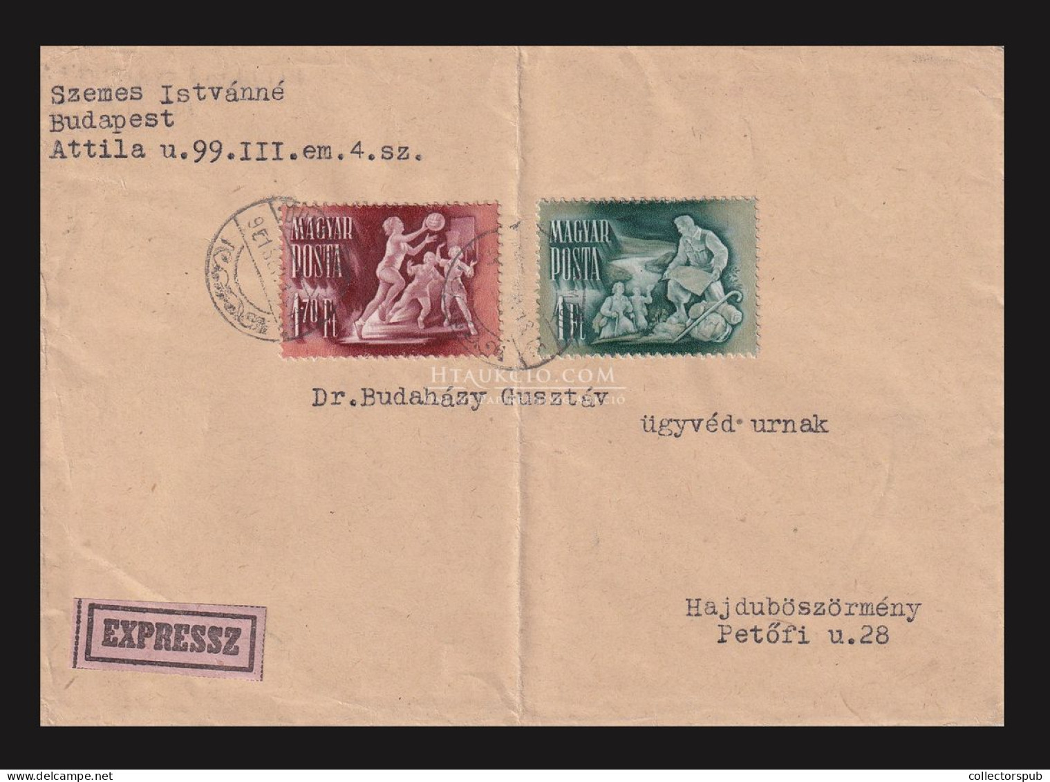 1950-51. 3db érdekes Levél - Storia Postale