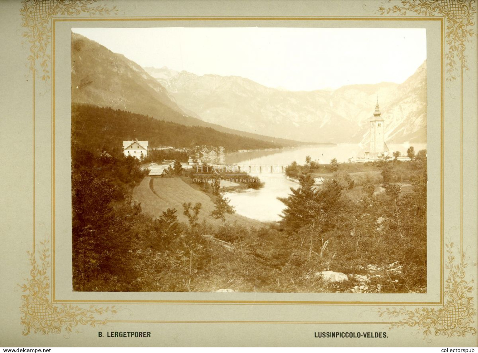 VELDES - LUSSINPICCOLO Régi Fotó / B. Lergetporer  Képméret 22*17 Cm Szép, Teljes 1890-1900 Ca. - Alte (vor 1900)