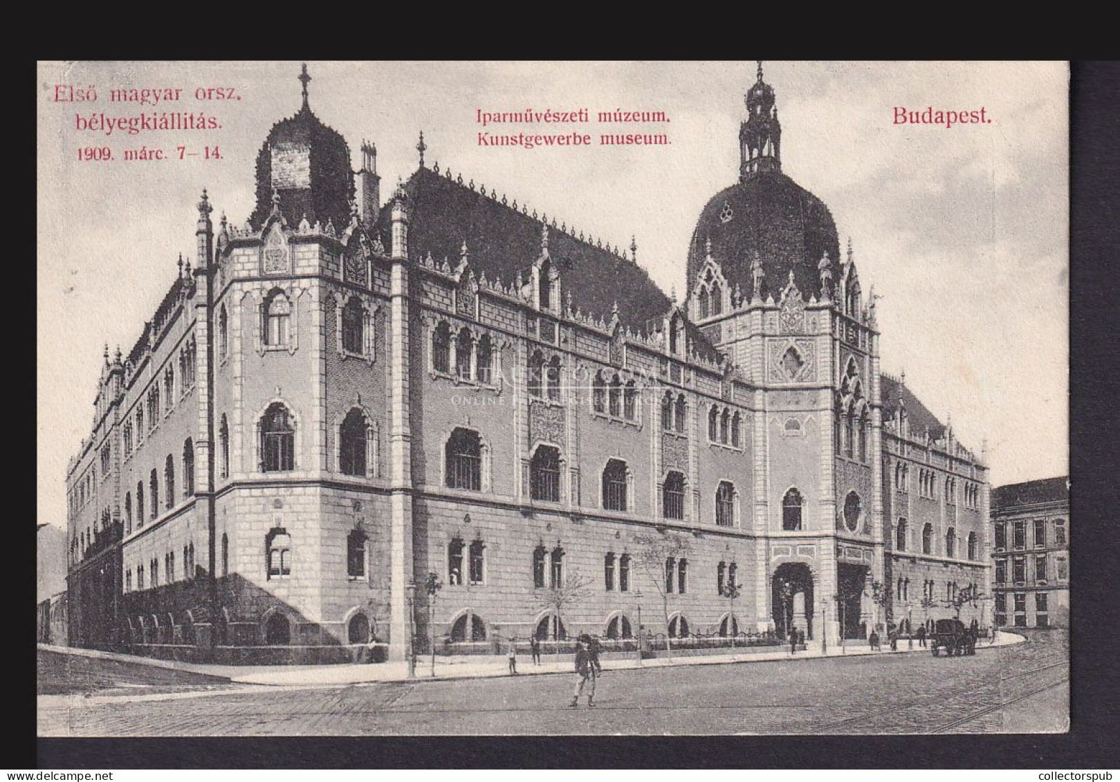 BUDAPEST 1909. Országos Bélyegkiállítás Alkalmi Képeslap - Lettres & Documents