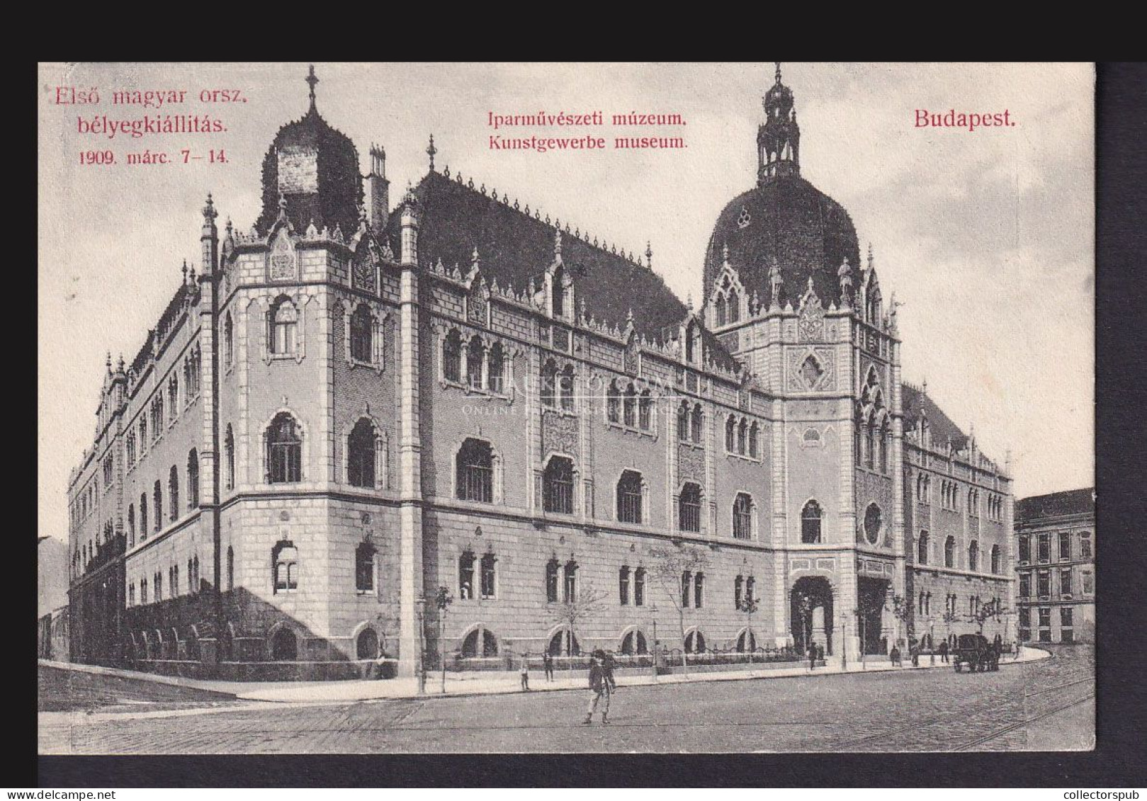 BUDAPEST 1909. Országos Bélyegkiállítás Alkalmi Képeslap - Covers & Documents