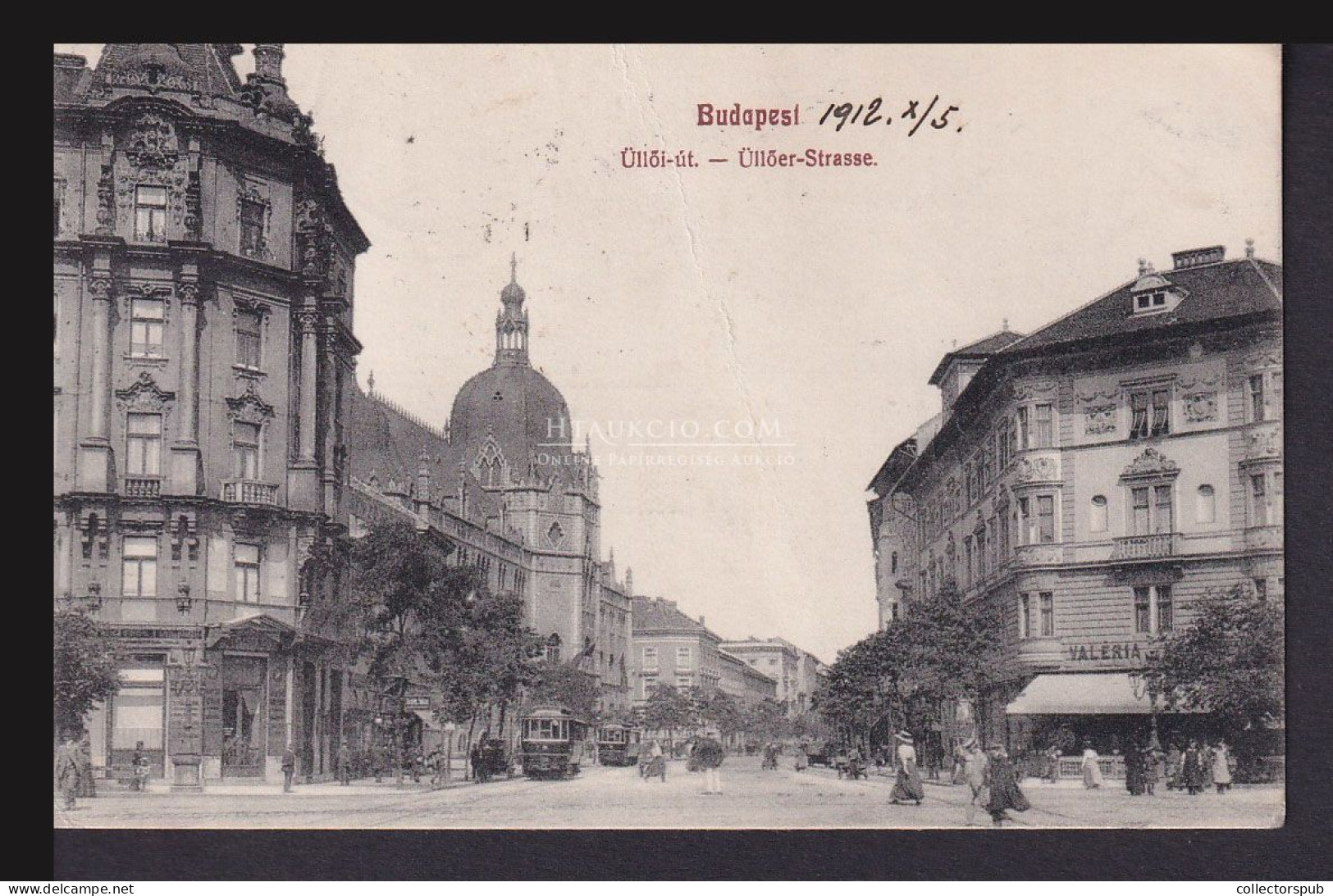 BUDAPEST 1912. Üllői út Régi Képeslap, Továbbküldéssel - Hongrie