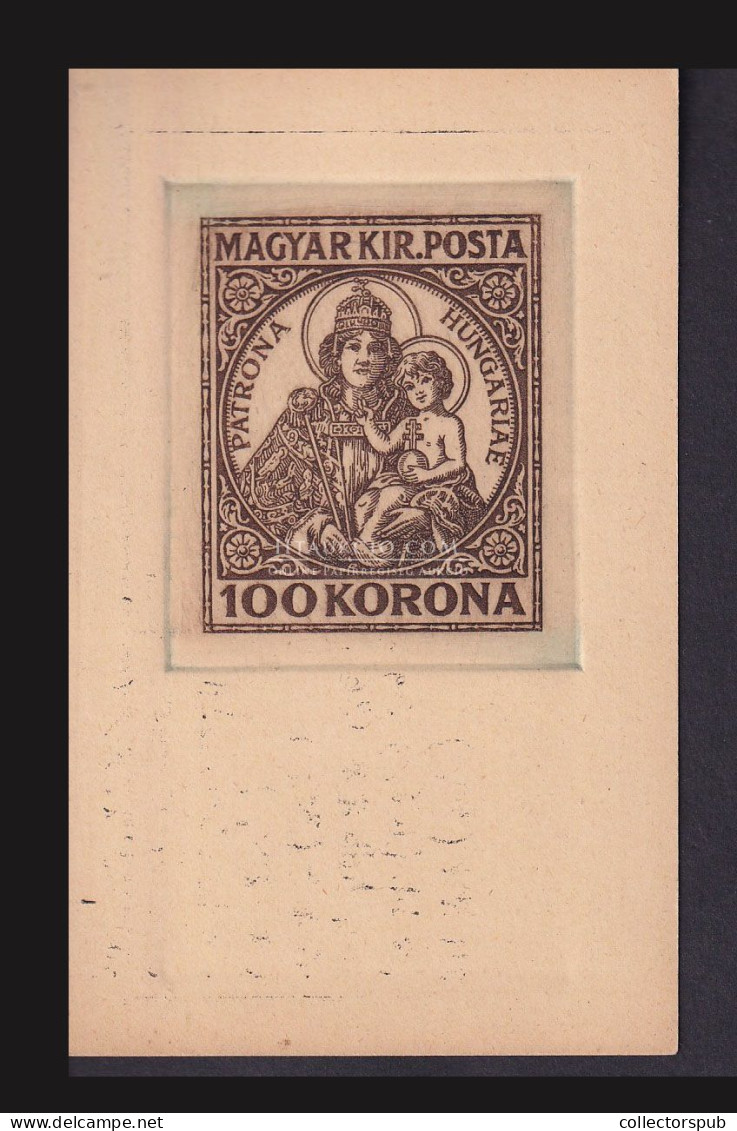 1921 Koronás Madona 100K Sorszámozott Libellus Emléklap (1.000 Példány Készült) Használatlan - Covers & Documents