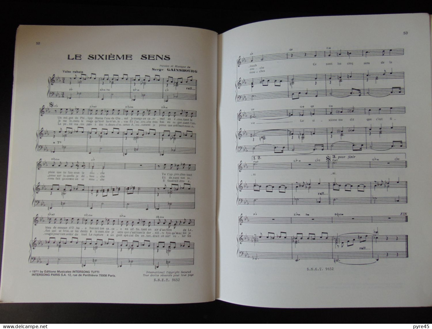 " Gainsbourg, 23 Succès " Intersong, 56 Pages - Autres & Non Classés