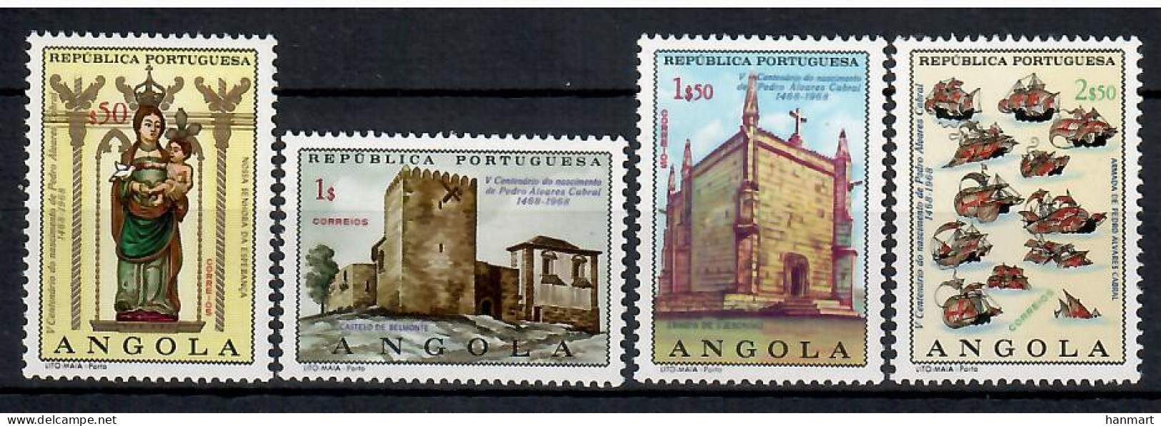 Angola 1968 Mi 554-557 MNH  (ZS6 ANG554-557) - Monumenten