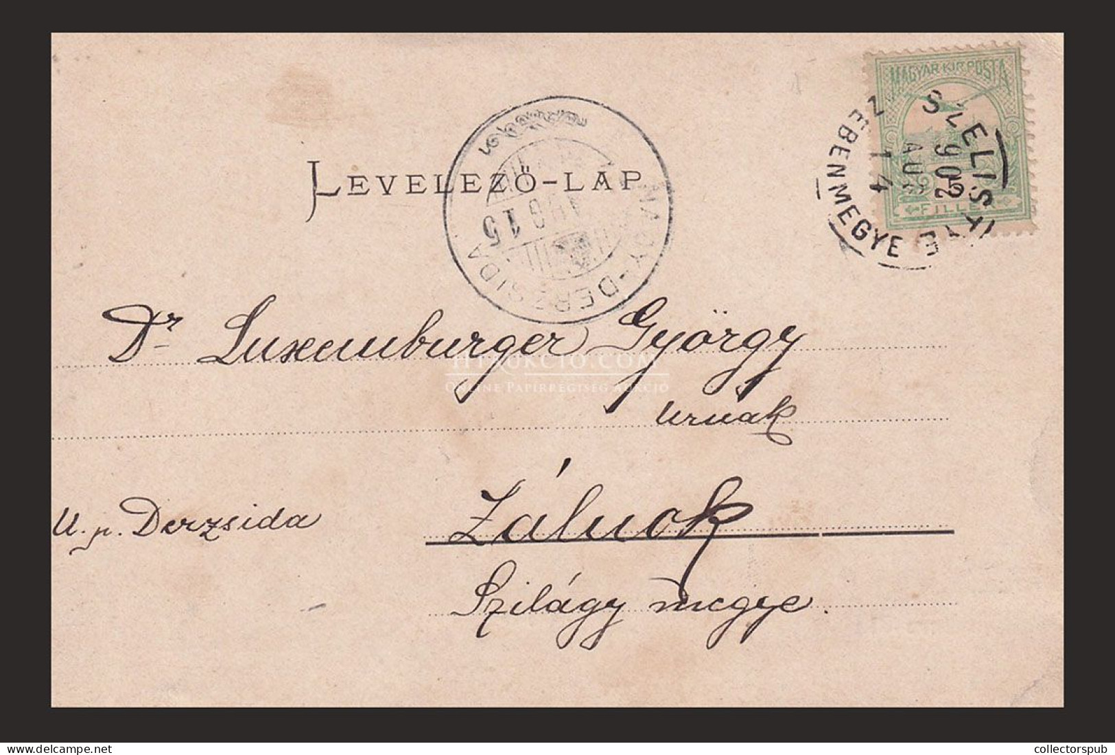 SZELISTYE 1902. Régi Képeslap - Hongrie