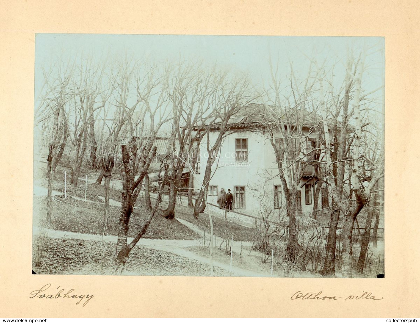 SVÁBHEGY 1890. Ca. Otthon Villa, Régi Fotó, Képméret : 16*11 Cm - Anciennes (Av. 1900)