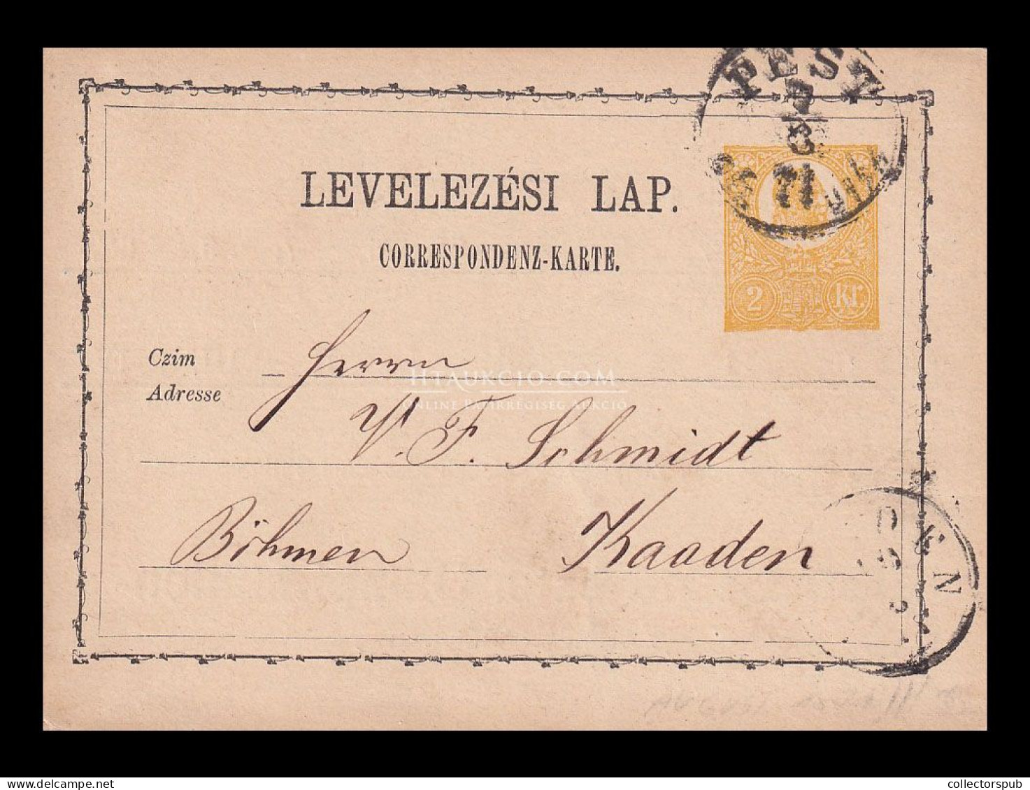 BUDAPEST 1871. Díjjegyes Levlap, Hátoldali Céges Nyomással - Cartas & Documentos