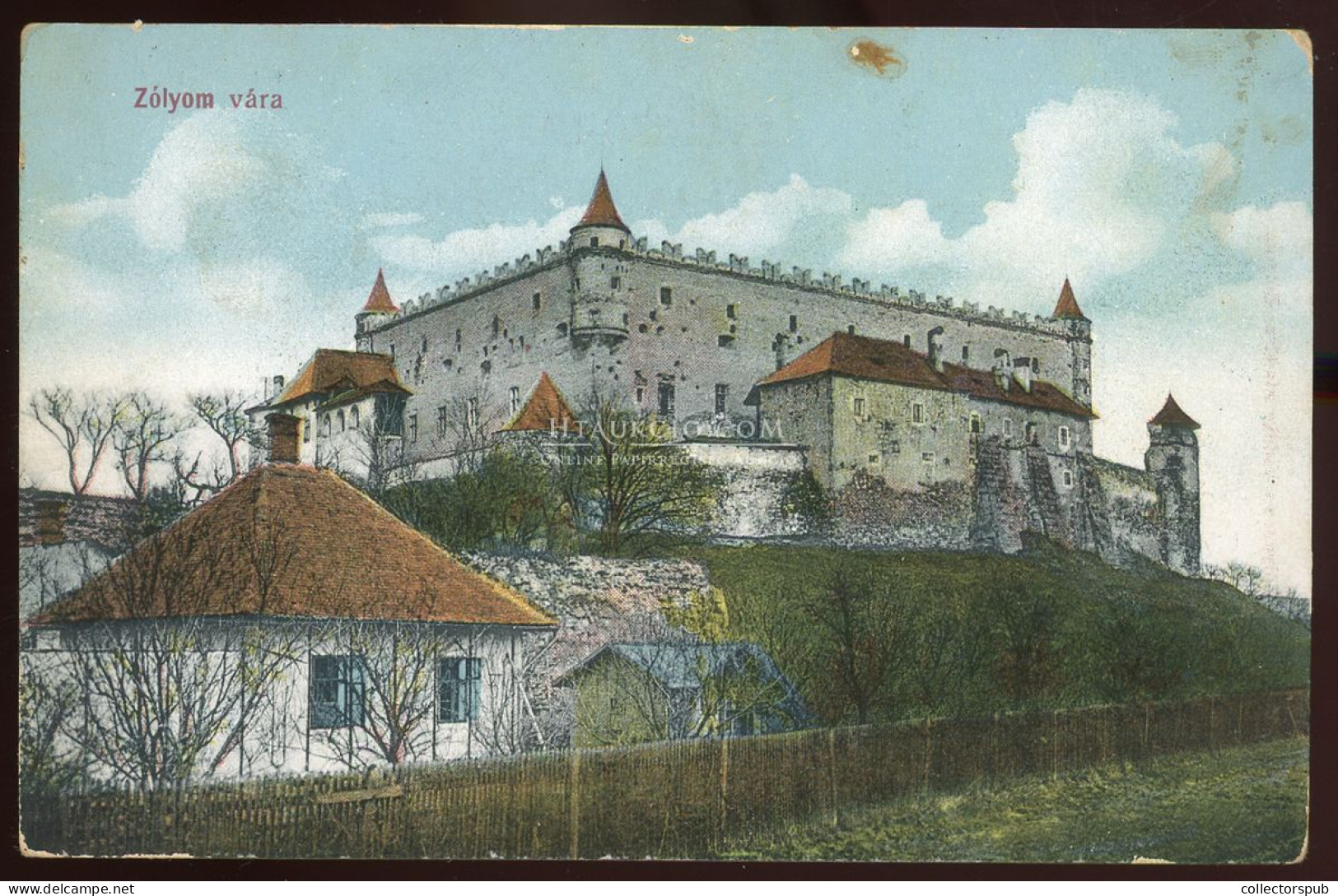 ZÓLYOM 1910. Vár , Régi Képeslap - Hongrie