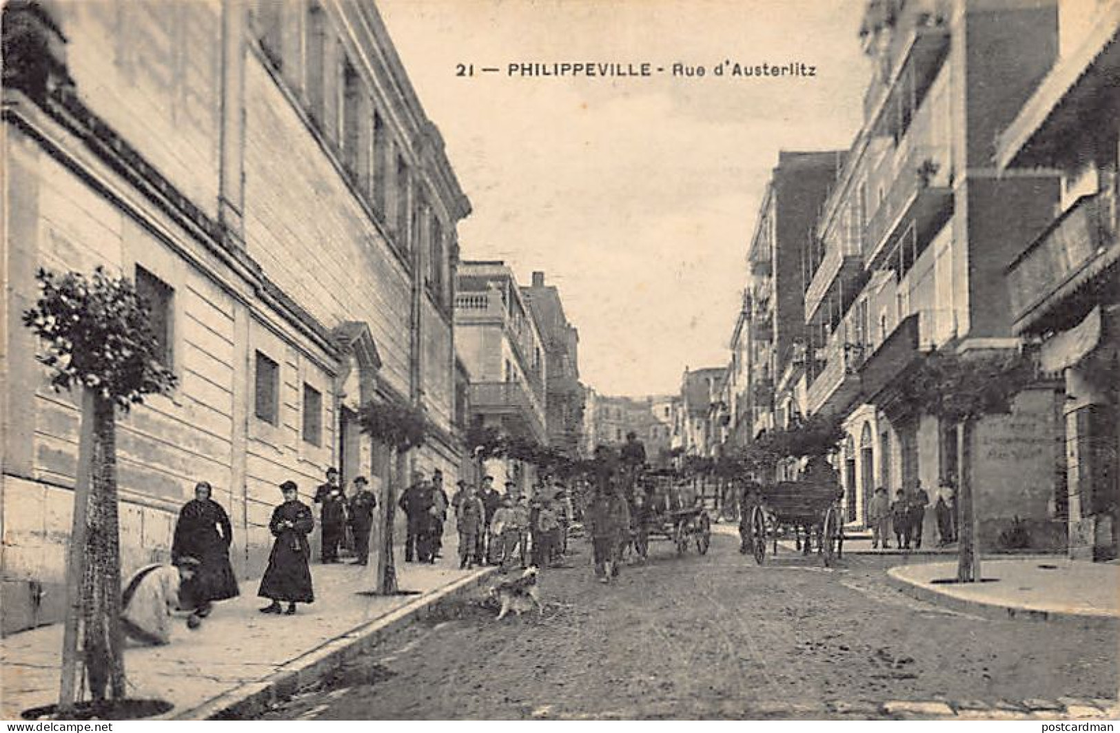 Algérie - SKIKDA Philippeville - Rue D'Austerlitz - Ed. Inconnu 21 - Skikda (Philippeville)