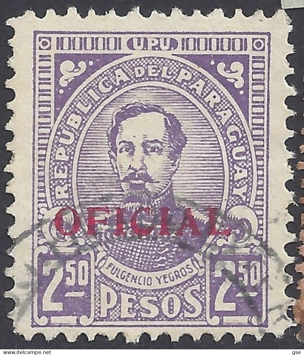 PARAGUAY 1934 - Yvert S90° - Servizio | - Paraguay