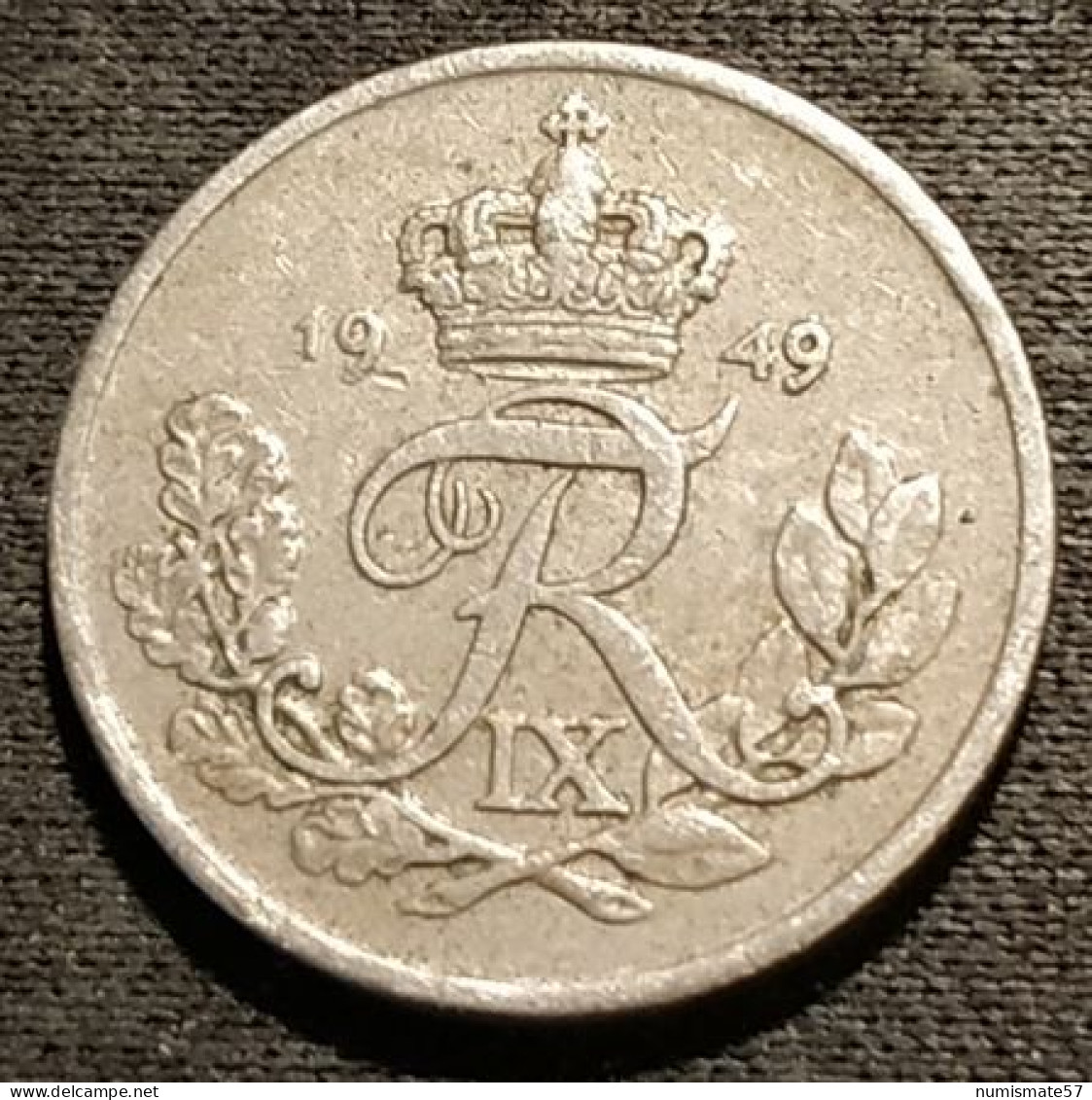 DANEMARK - DENMARK - 10 ORE 1949 - Frederik IX - KM 841.1 - Denemarken