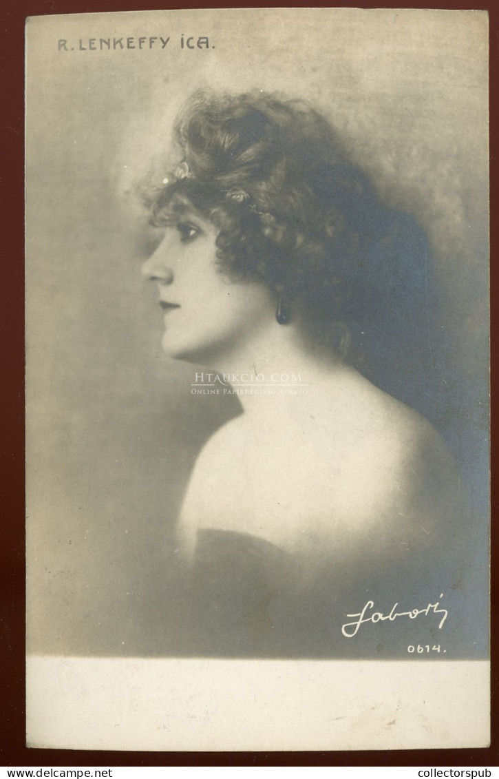 Színésznő, Lenkeffy Ica, Fotós Képeslap 1925 - Hongrie