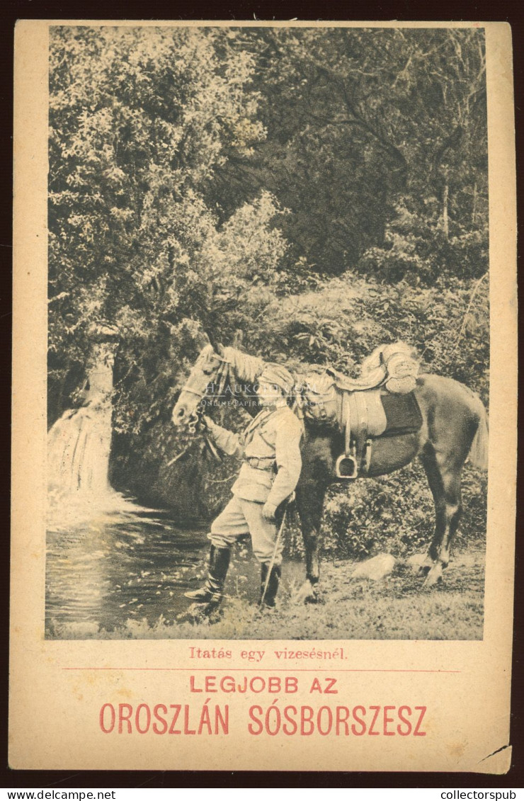 I. VH " Itatás" Oroszlán Sósborszesz Reklám. A Képes Újság Felvételei / WWI Austro-Hungarian K.u.K. Military, Advertisem - Guerra, Militares