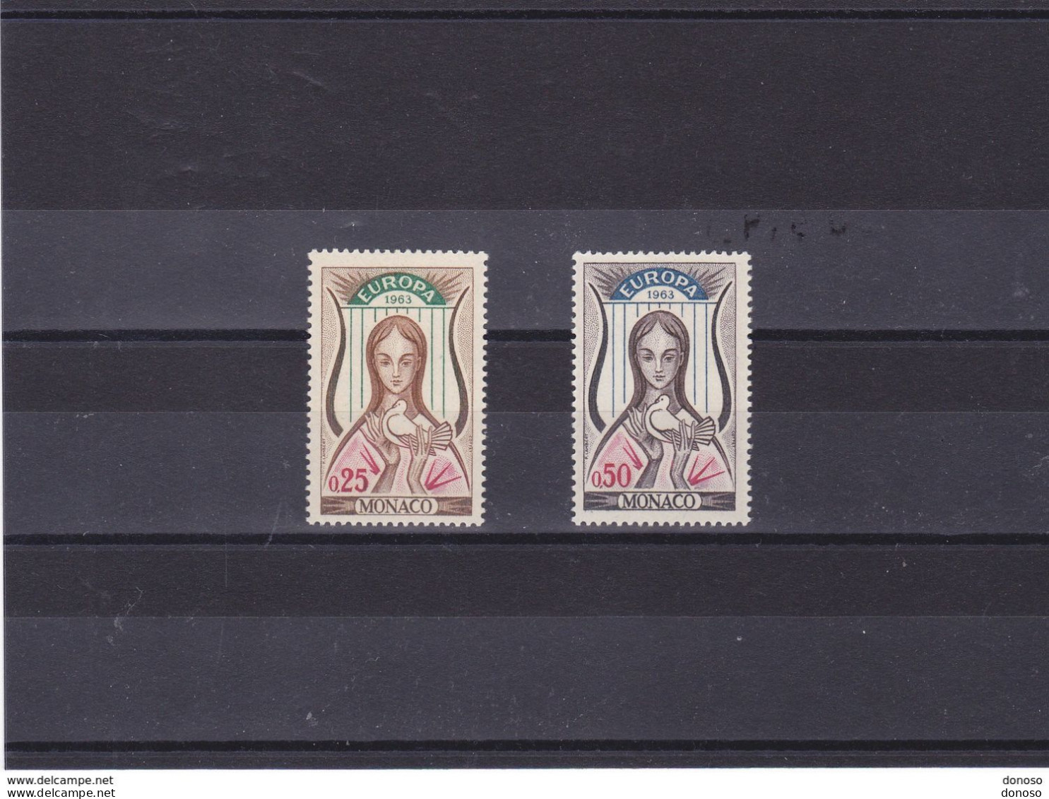 MONACO 1963 EUROPA Yvert 618-619, Michel 742-743 NEUF** MNH Cote 4 Euros - Unused Stamps