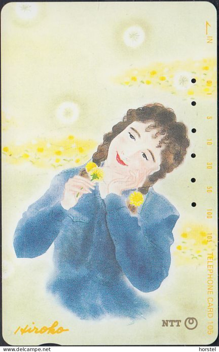 Japan  291-134  Painting Hiroko - Girl - Giappone