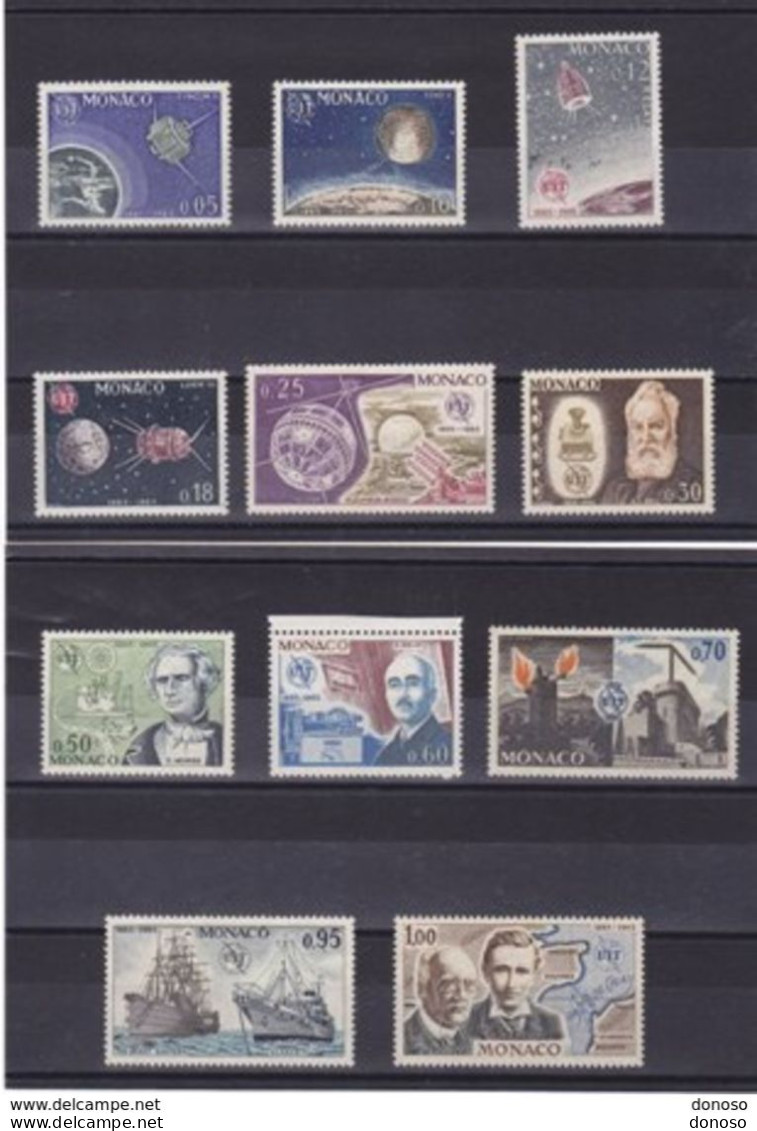 MONACO 1965 UIT Yvert 664-674 NEUF** MNH Cote : 16,10 Euros - Unused Stamps