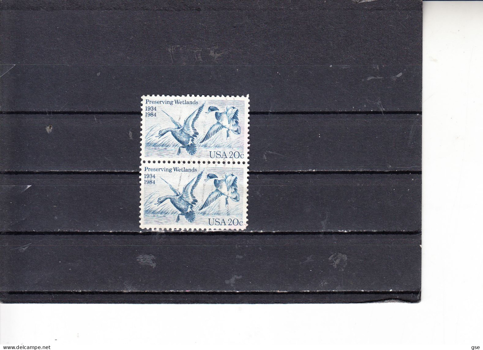 STATI UNITI  1984- Yvert  1532° (x 2) - Protezione Uccelli - Used Stamps