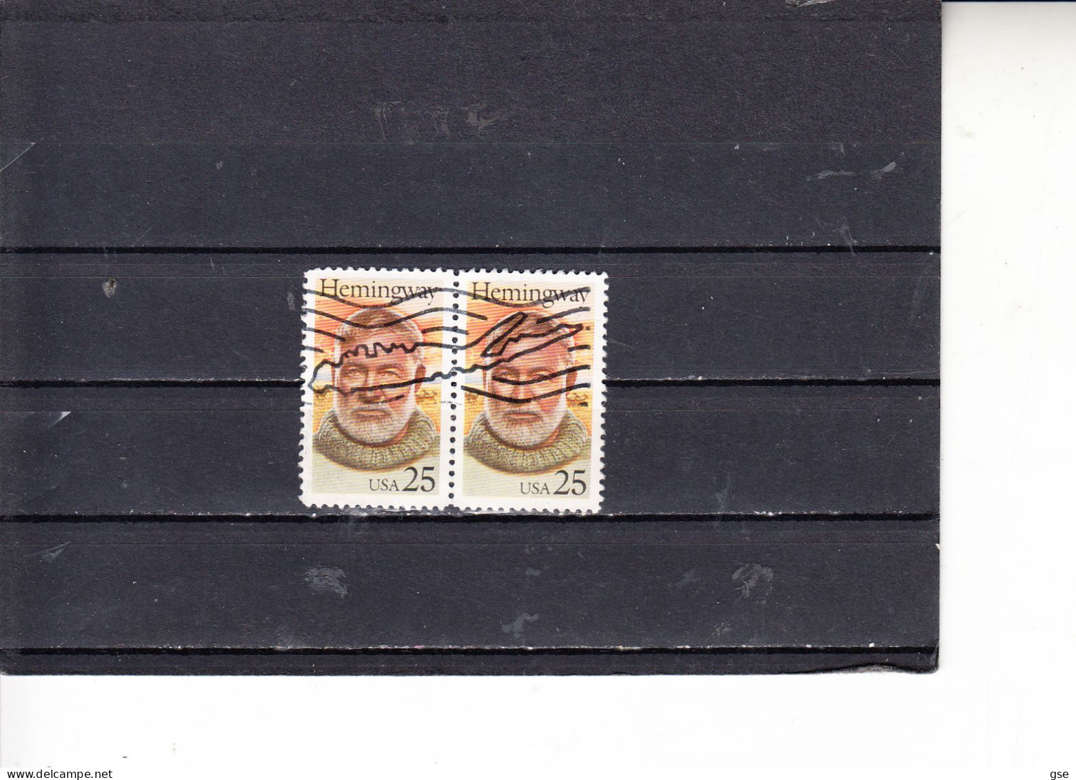 STATI UNITI  1988- Yvert  1867° (x 2) -  Heminguay - Used Stamps