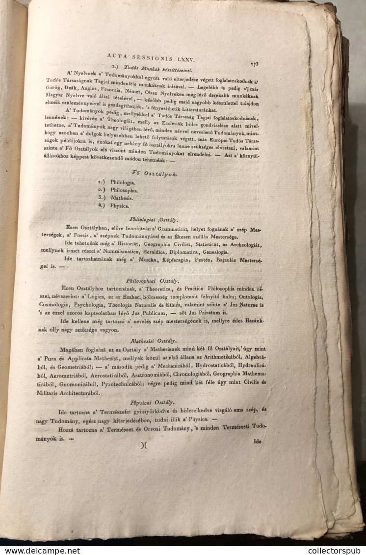 Magyar Ország Gyűlésének írásai / Acta Comitiorum Regni Hungariae Pozsony 1825-27. I-III egységes papír közésben, címkéz