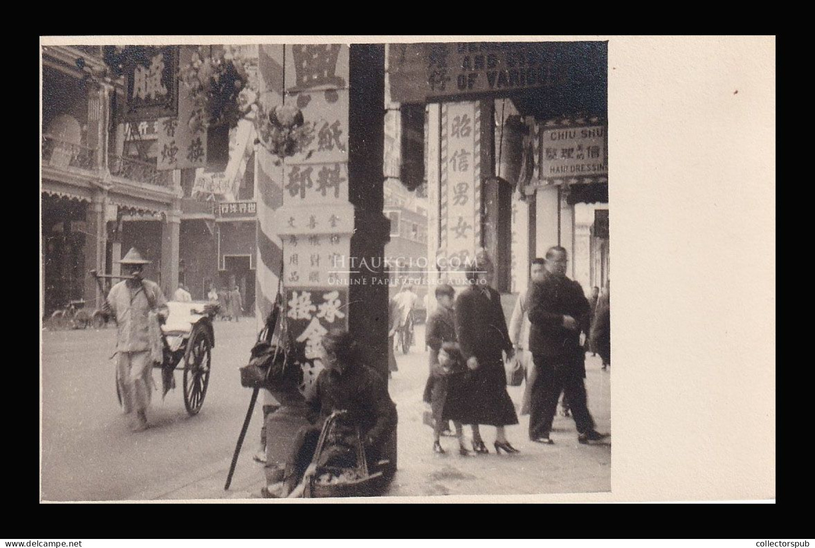 HONGKONG KÍNA 1930. Ca. Fotós Képeslap - China (Hong Kong)