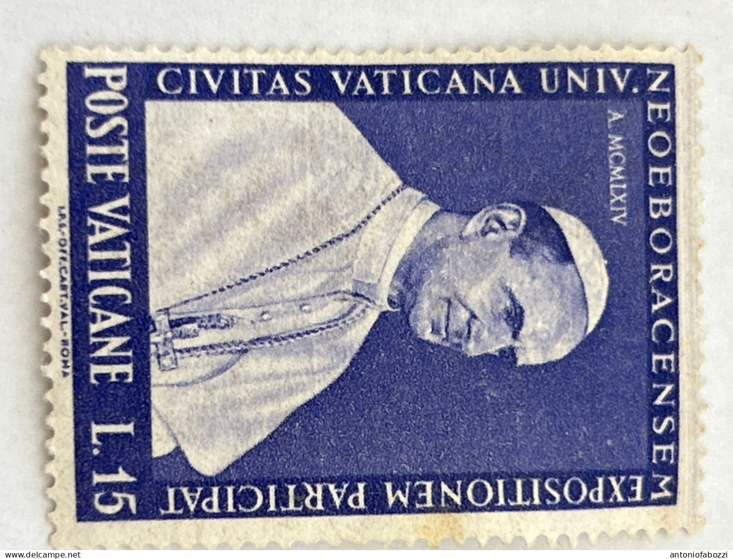 1964 - Partecipazione Vaticana Alla Esposizione Universale Di New York - Lire 15 - Paolo VI - Nuovo In Ottimo Stato - Neufs