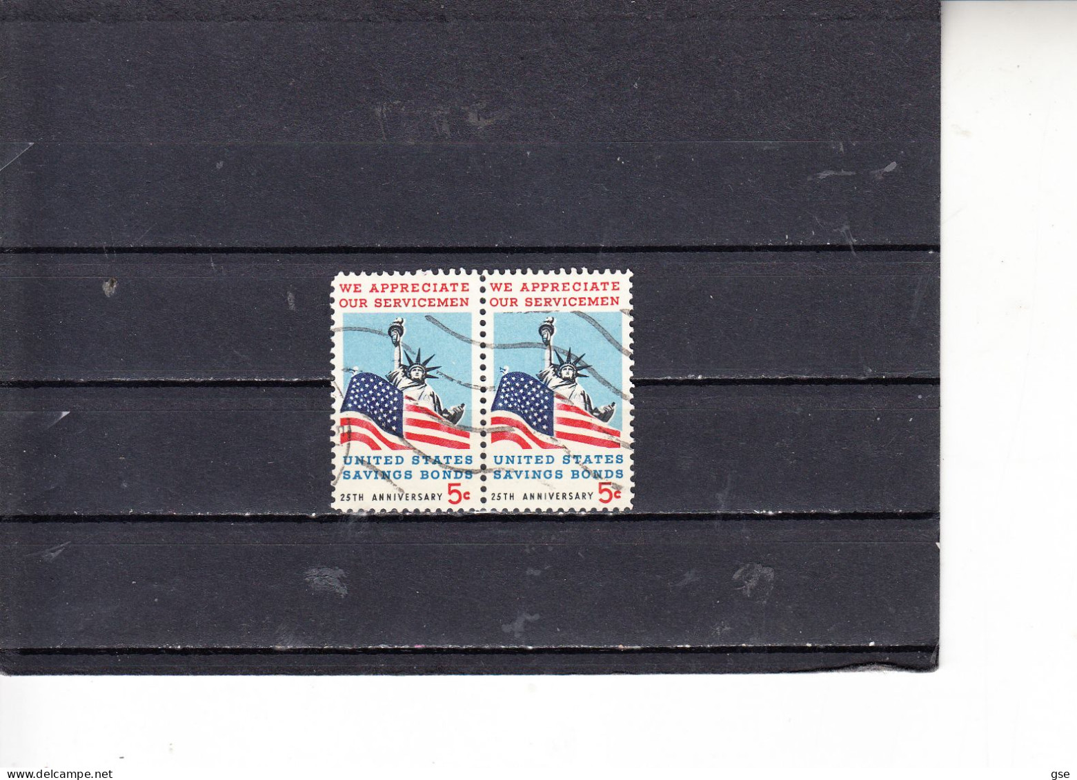 STATI UNITI  1966 -  Yvert  813° (x 2) -  Libertà - Used Stamps