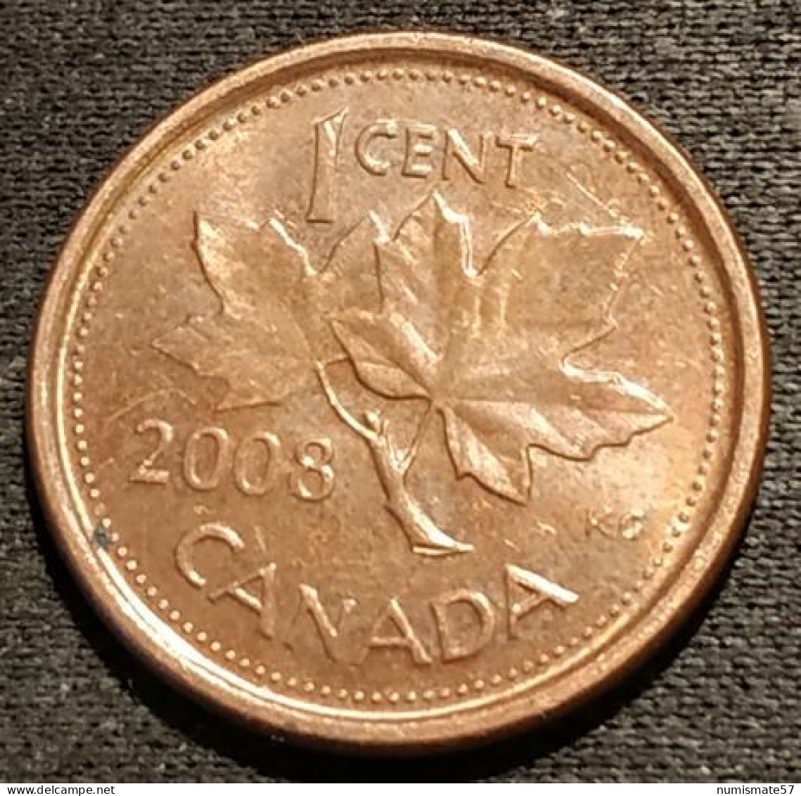 CANADA - 1 CENT 2008 - Élisabeth II - 4e Effigie - Magnétique Avec Logo MRC - KM 490a - Canada