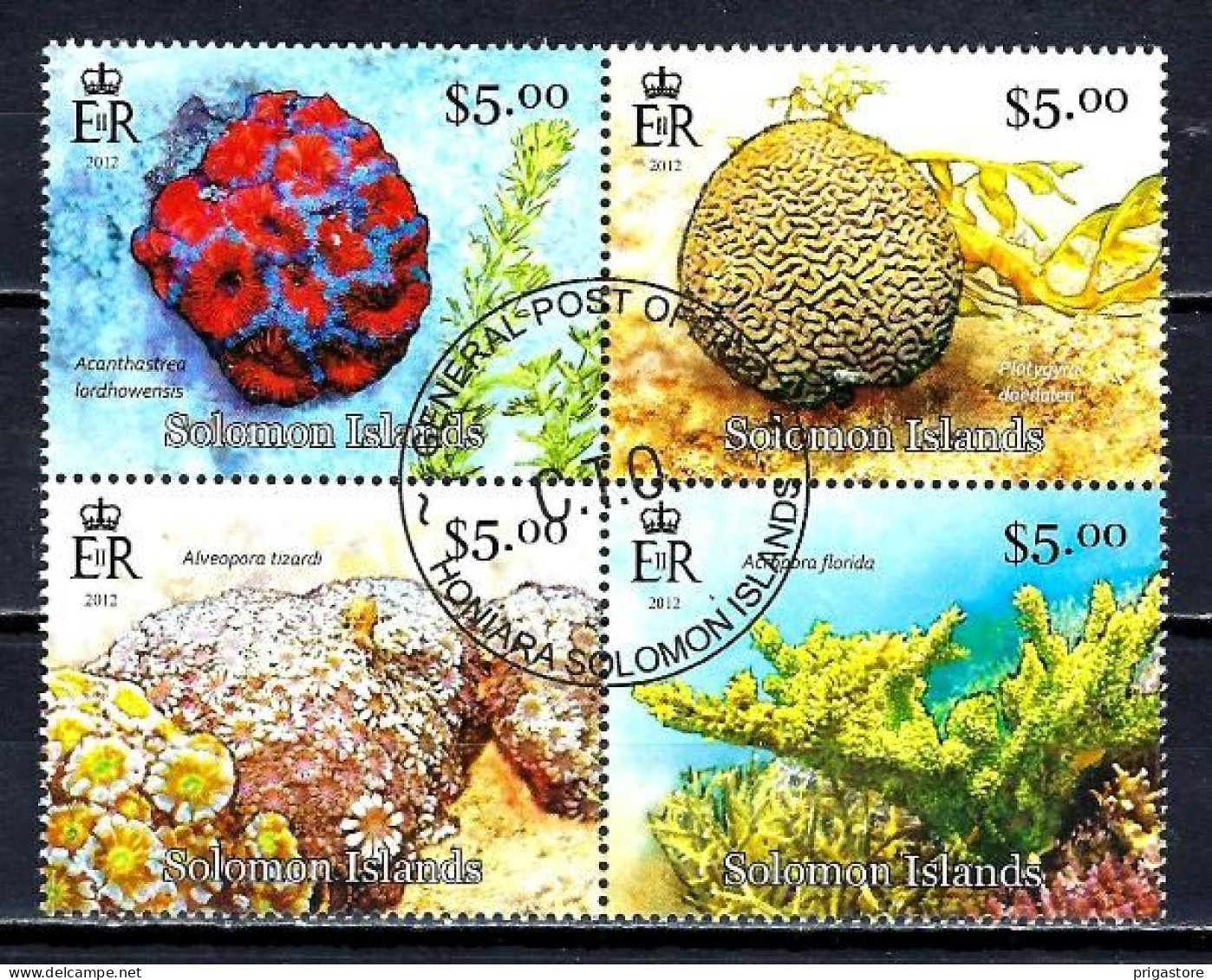 Salomon 2013 Animaux Coraux (353) Yvert N° 1415 à 1418 Oblitérés Used - Solomon Islands (1978-...)