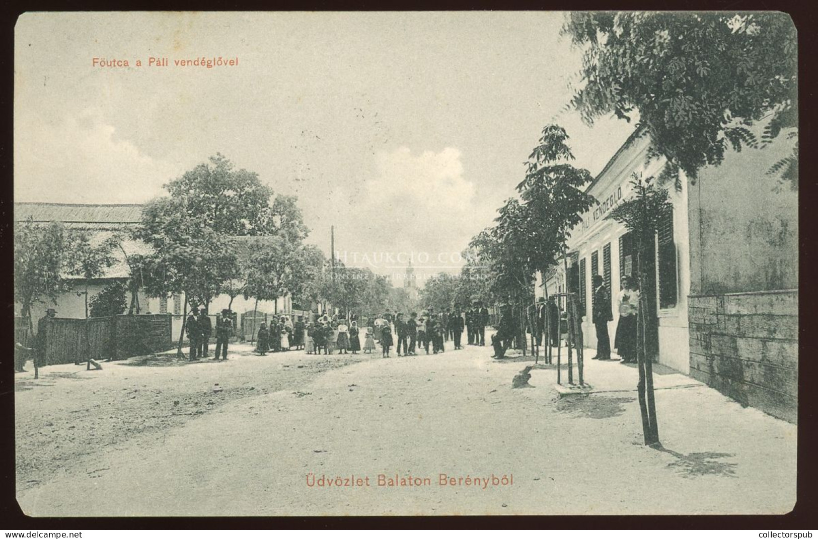 BALATONBERÉNY 1907. Régi Képeslap - Hongrie