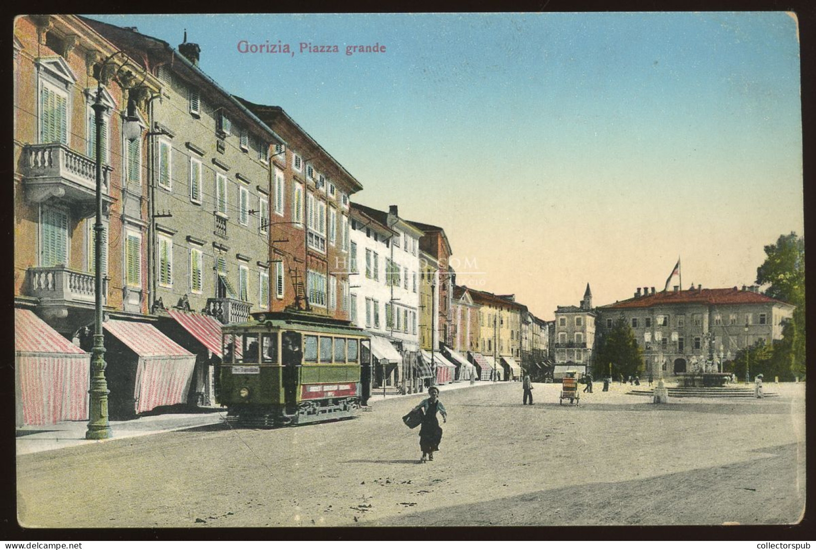 GORIZIA 1910. Villamos, Régi Képeslap - Hongrie